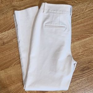 White House Black Market work office pant mid rise pantsuit tan slim ankle